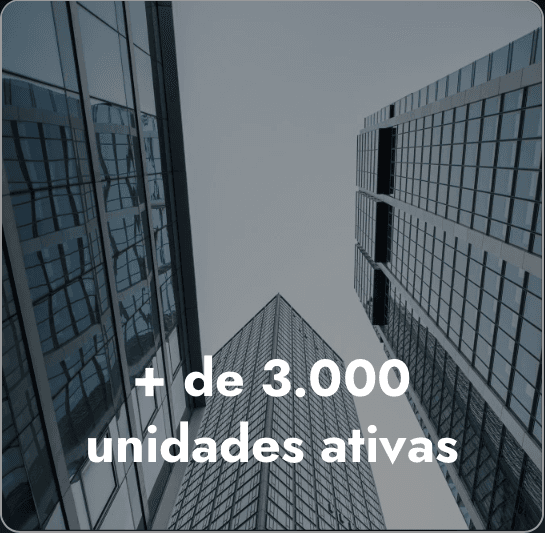 Prédios com a métrica de mais de 3.000 unidades ativas